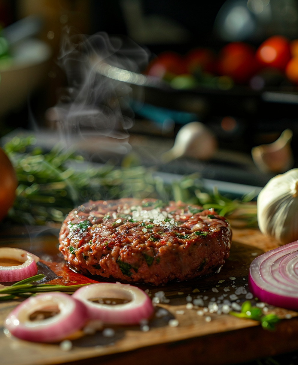 hamburguesa de buey