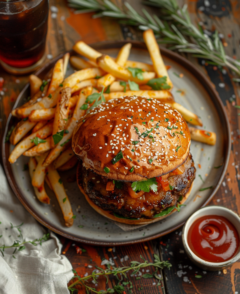 hamburguesa de cheetos