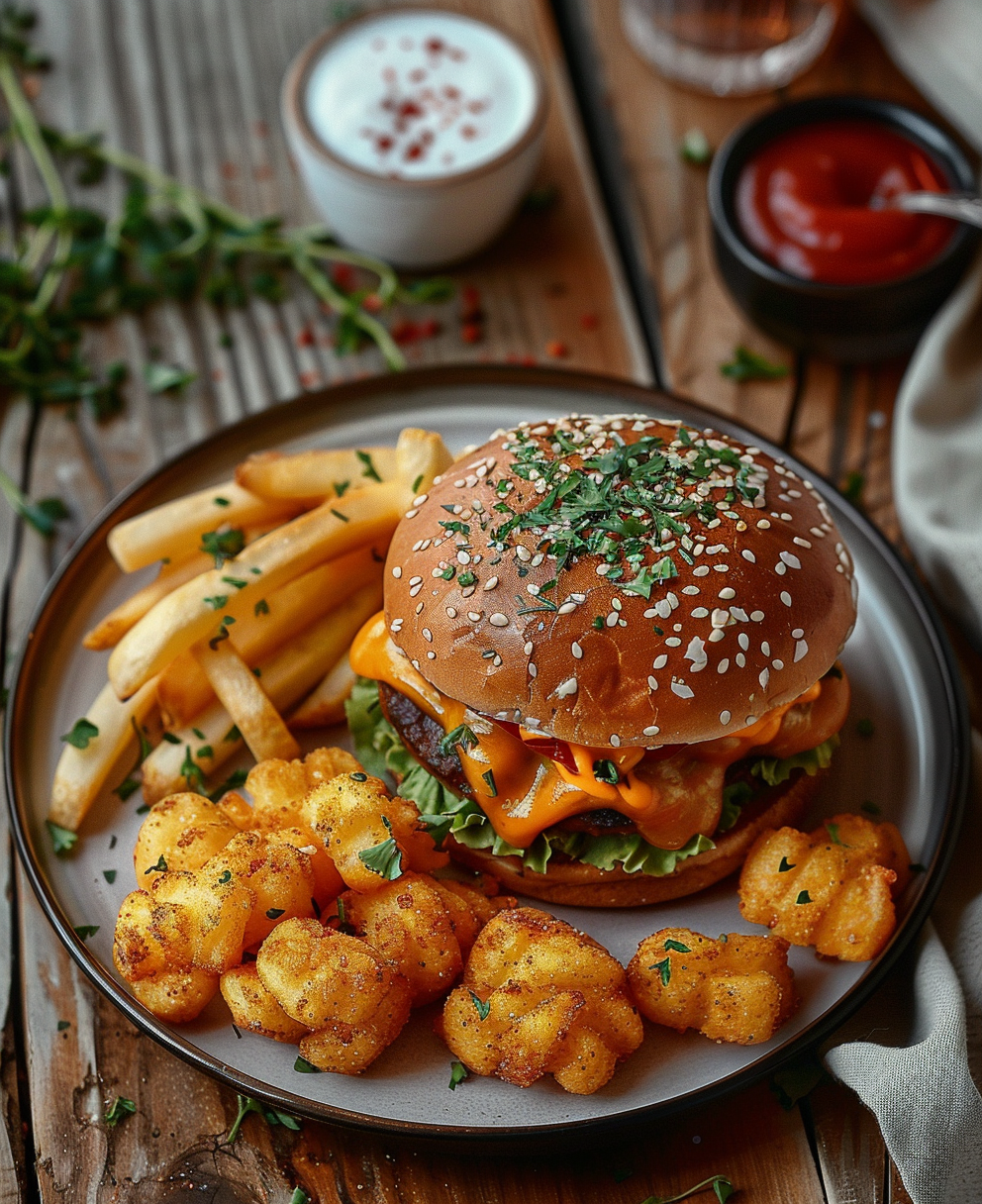 hamburguesa de cheetos