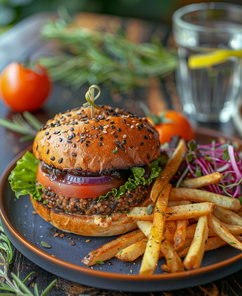 hamburguesa de lentejas