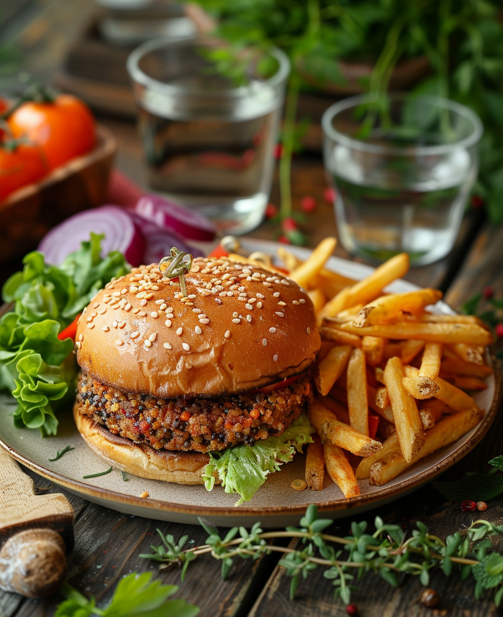 hamburguesa de lentejas