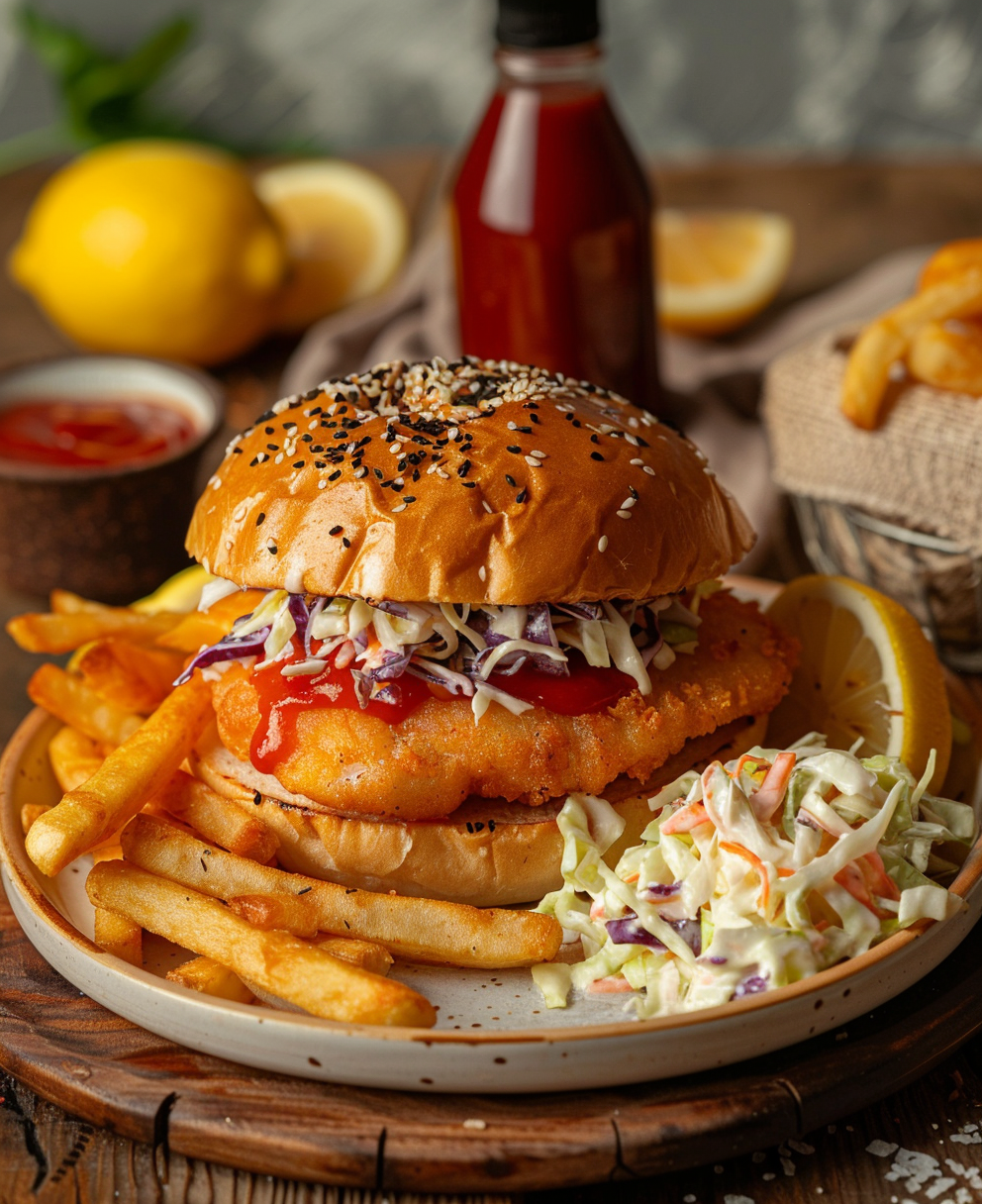 hamburguesa de pescado