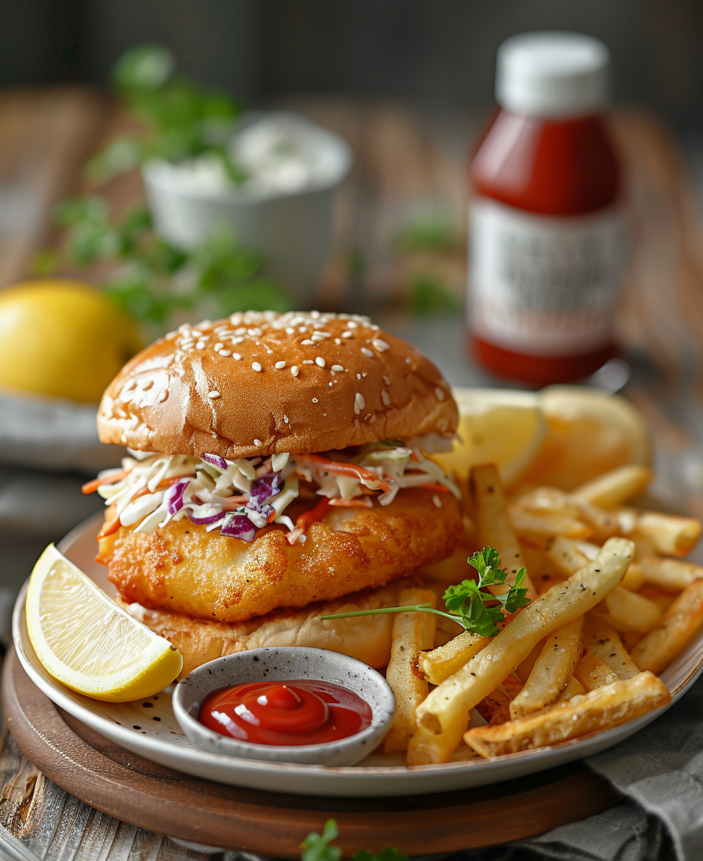hamburguesa de pescado