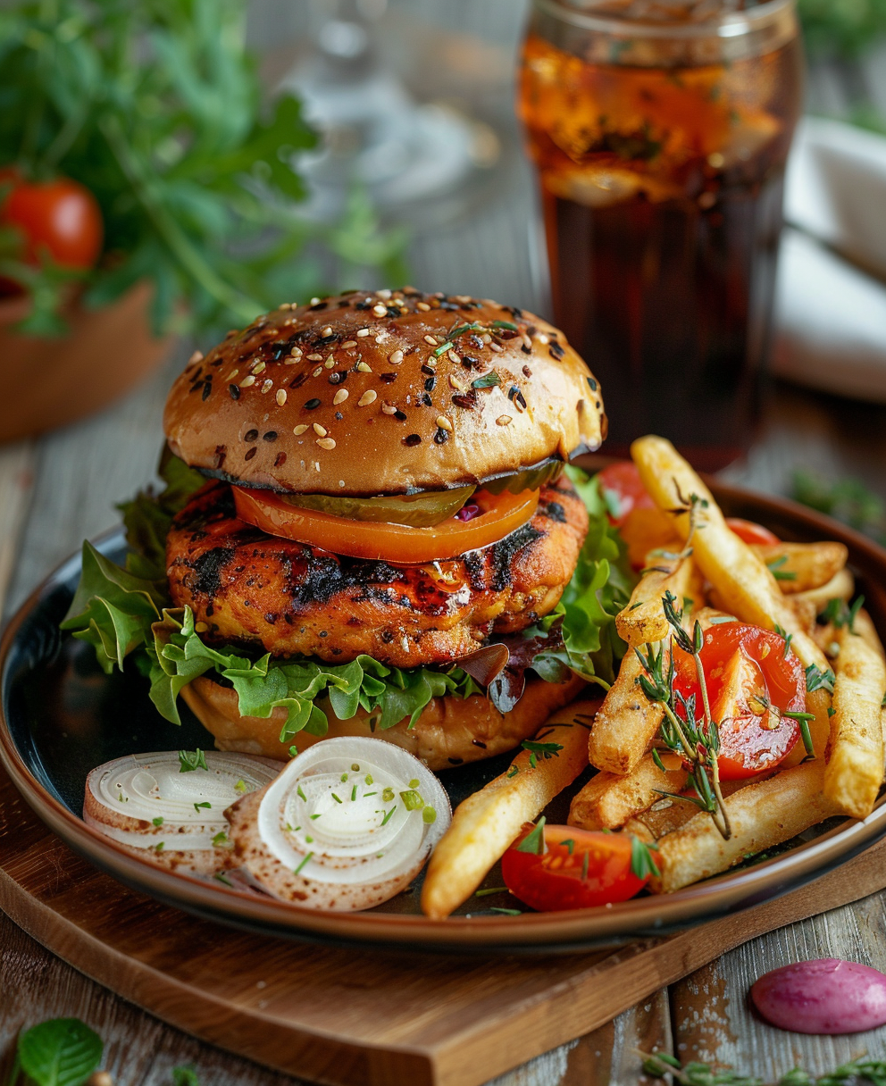 hamburguesa de pollo