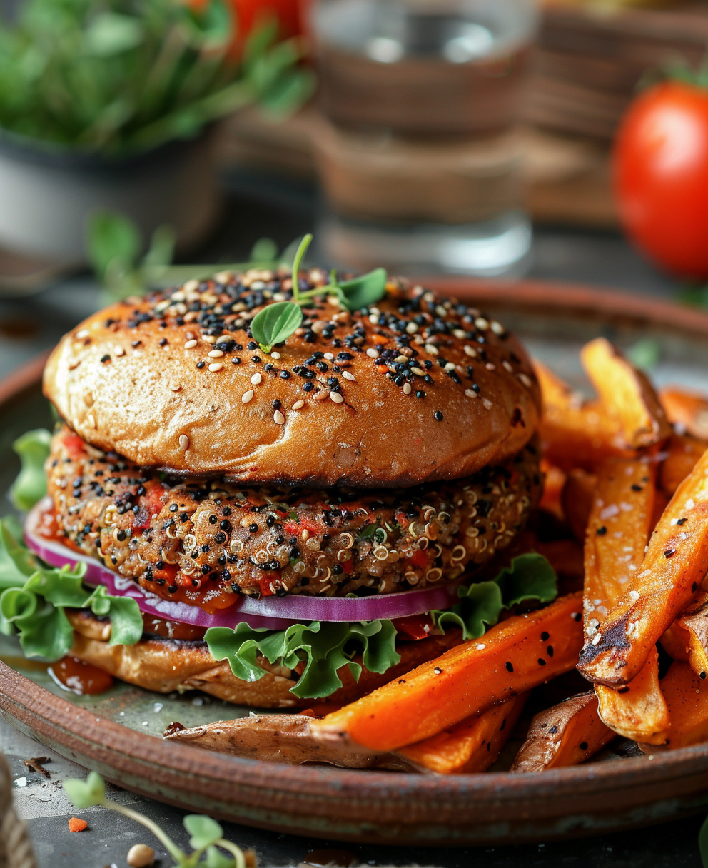 hamburguesa de quinoa