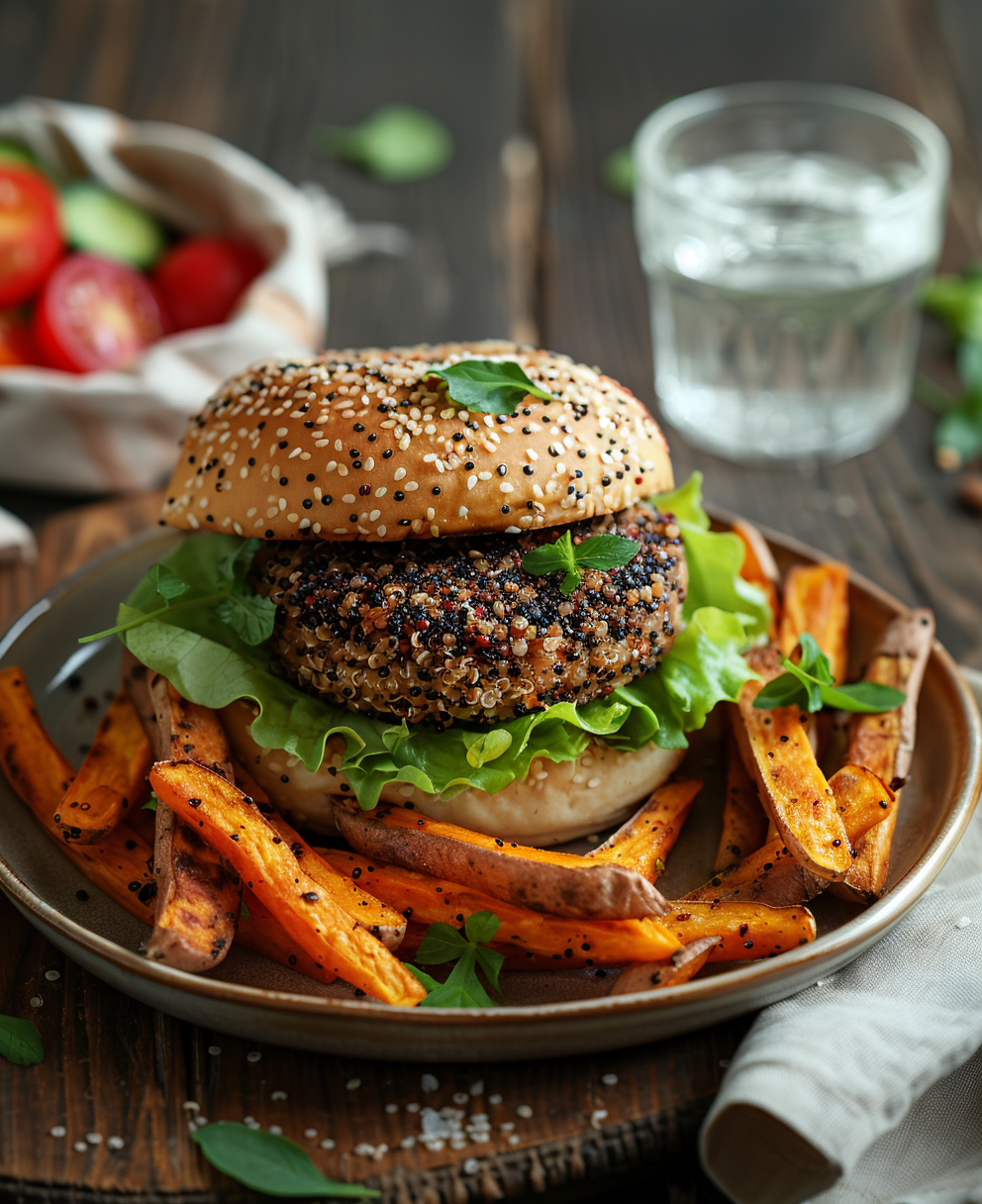 hamburguesa de quinoa