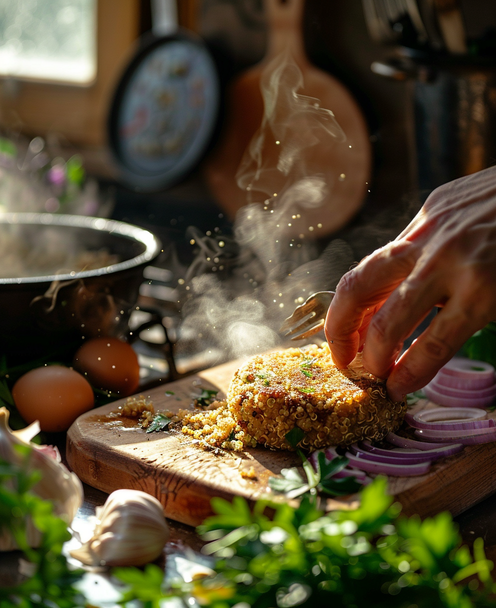 hamburguesa de quinoa