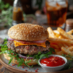 hamburguesa en airfryer