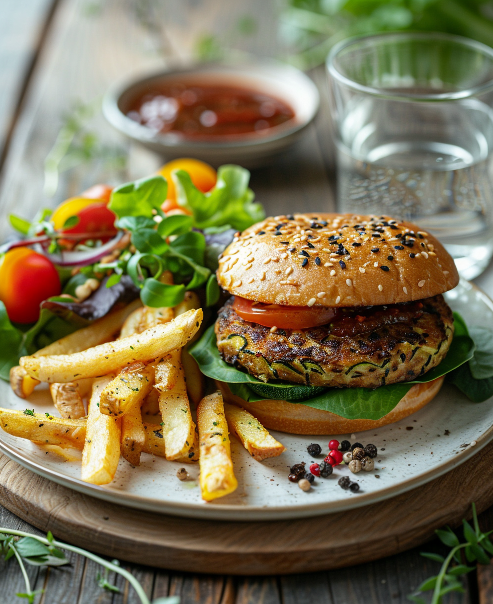 hamburguesas de calabacín