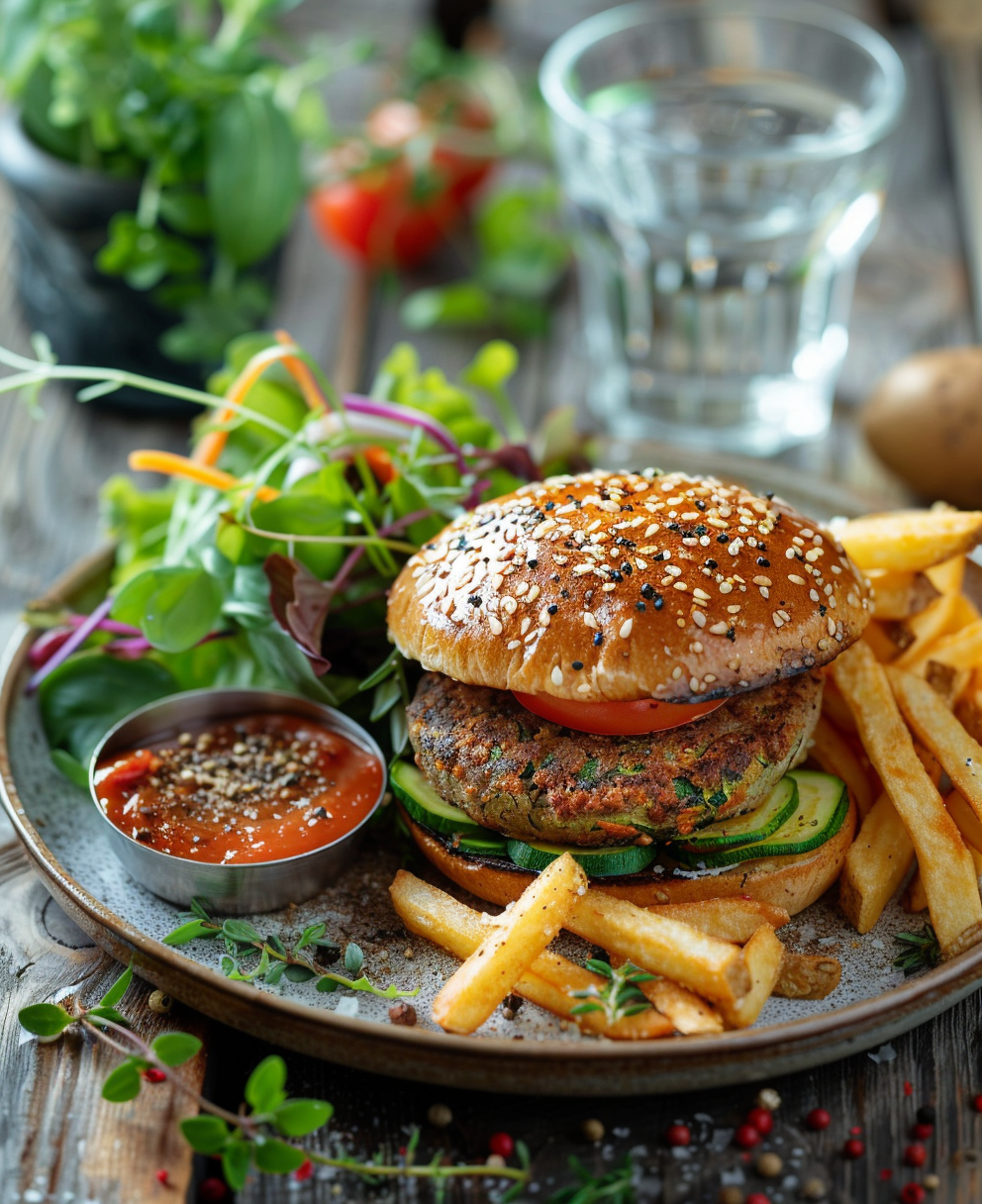 hamburguesas de calabacín