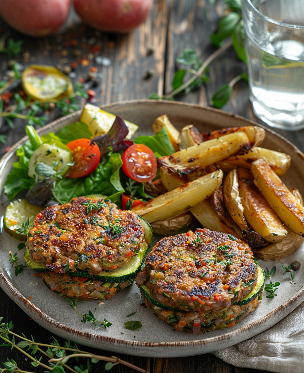 hamburguesas de calabacín