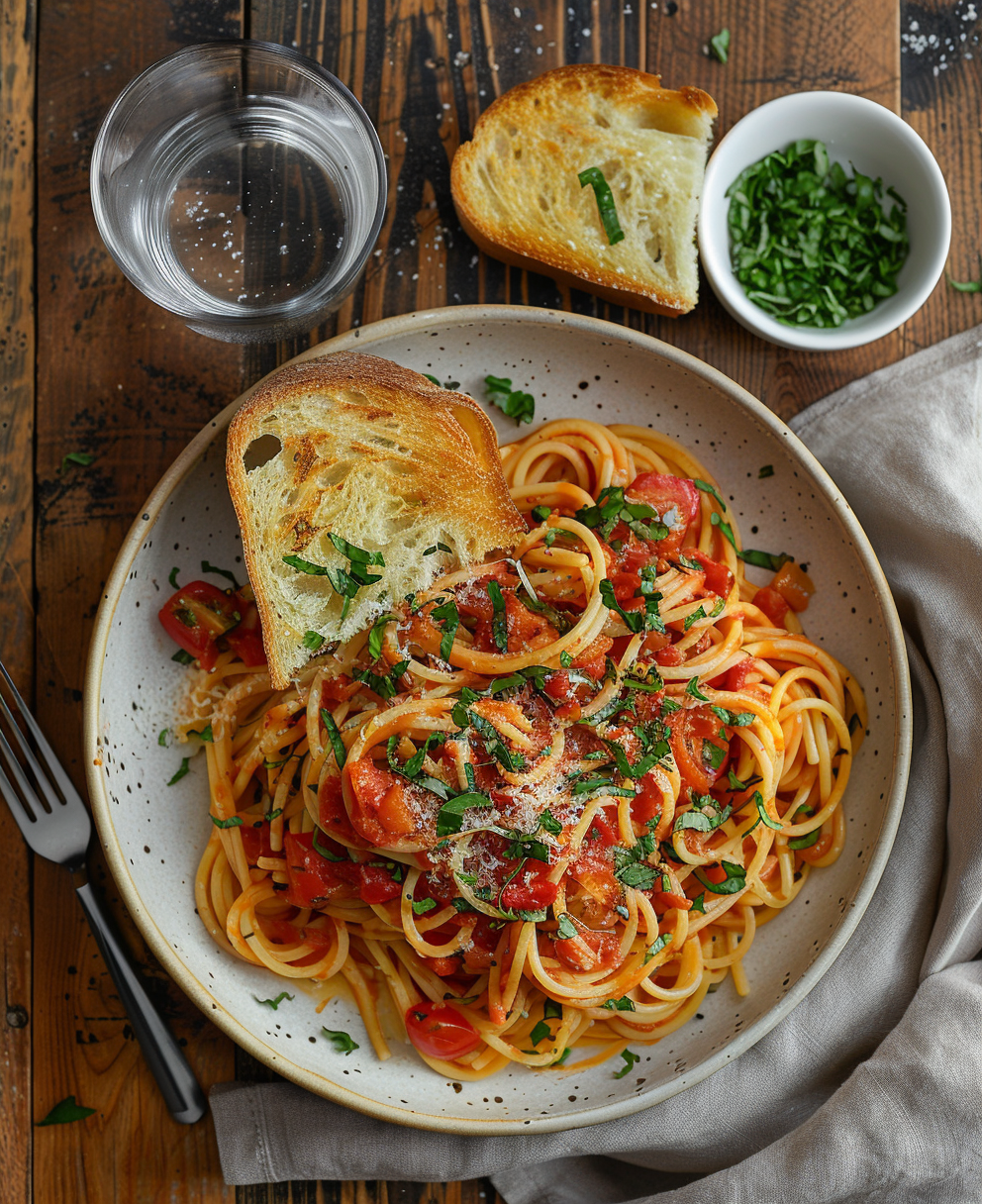 pasta con tomate