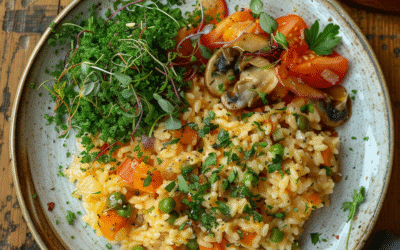 Arroz con verduras y champiñones: Receta fácil y deliciosa