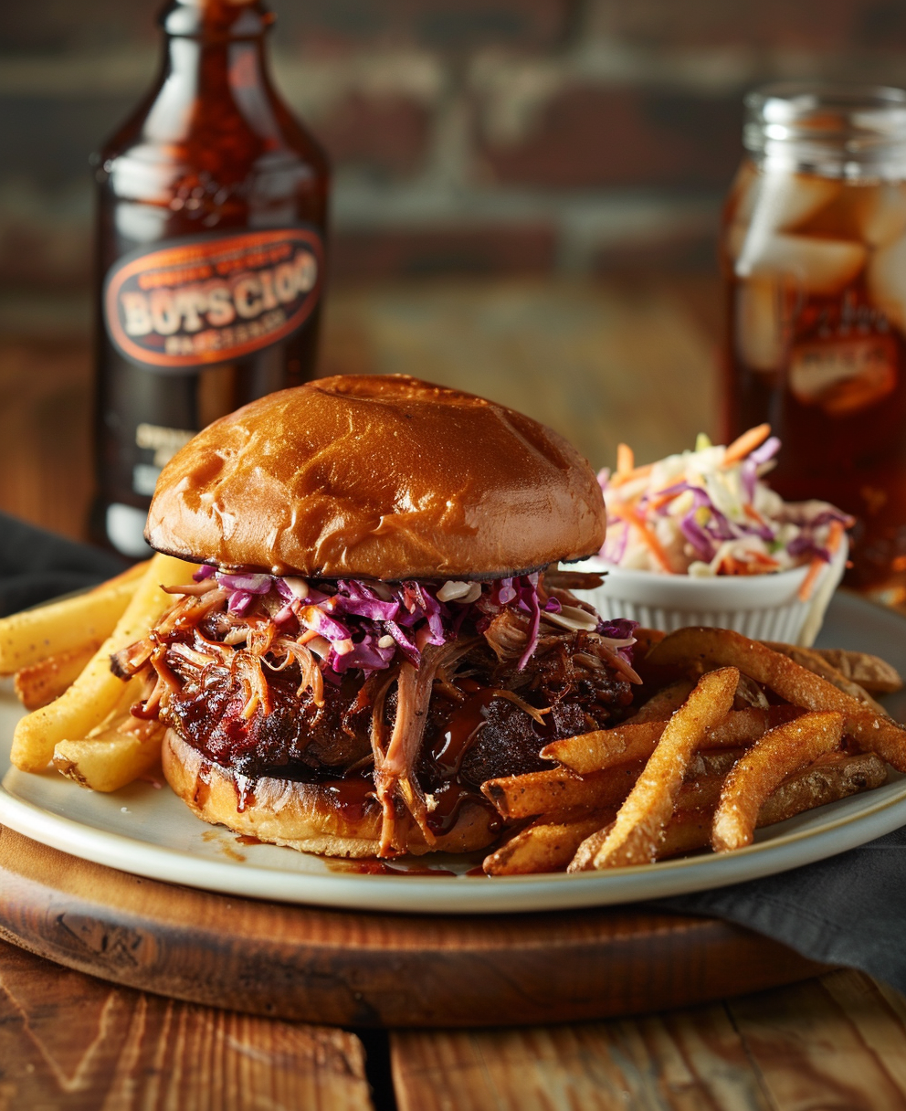 hamburguesa de pulled pork