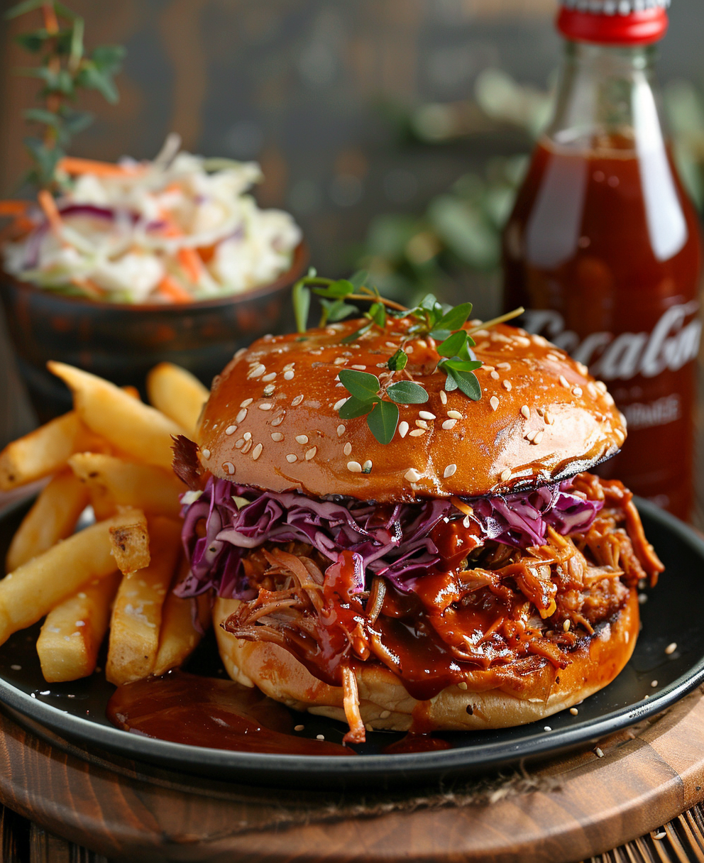 hamburguesa de pulled pork