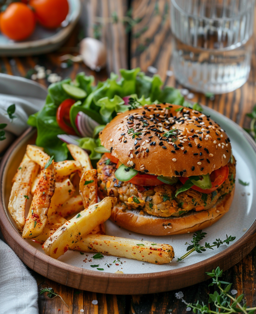 hamburguesas de garbanzos