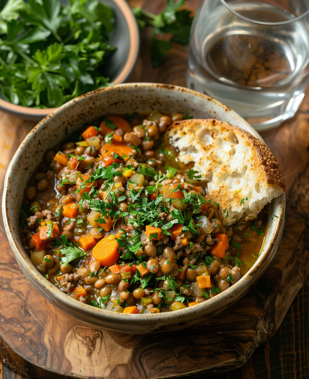 lentejas con verduras thermomix
