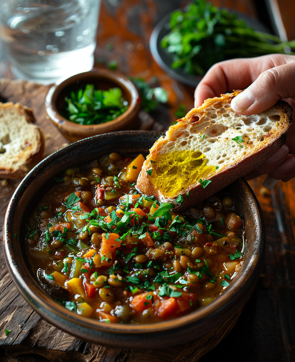 lentejas con verduras thermomix