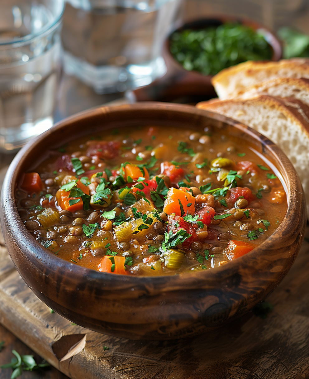lentejas con verduras thermomix