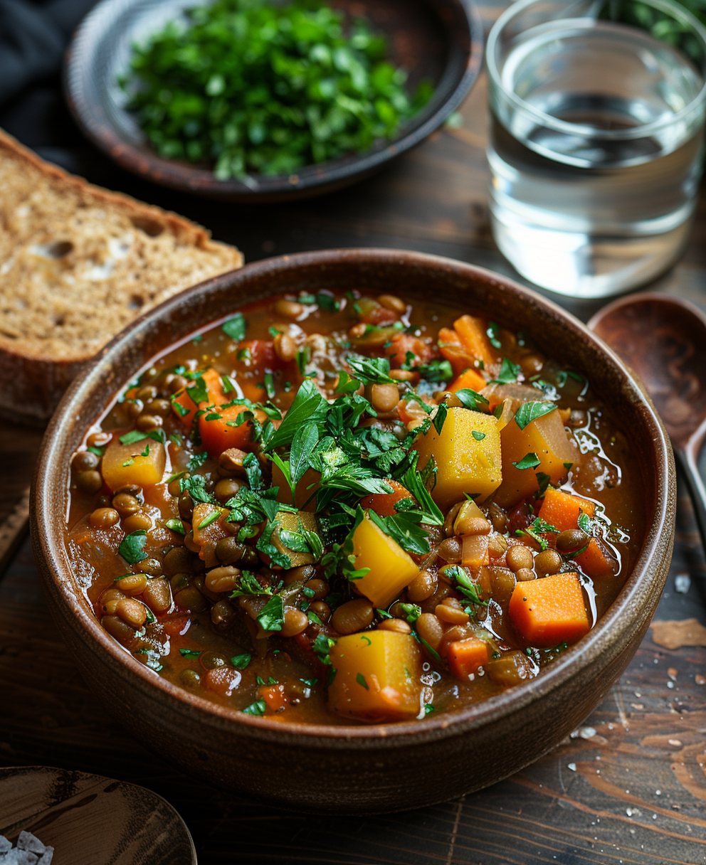 lentejas con verduras thermomix