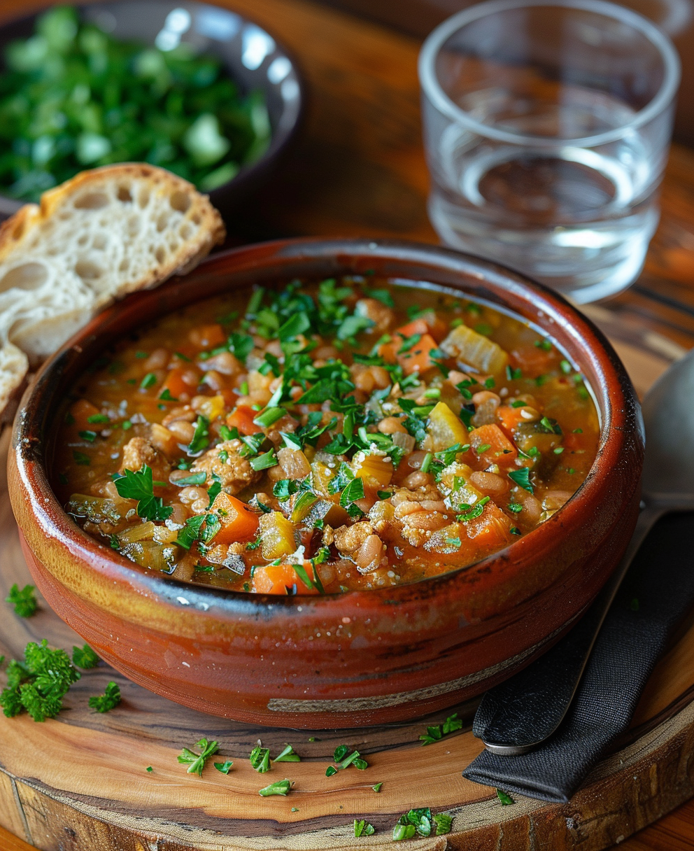 lentejas de bote con verduras
