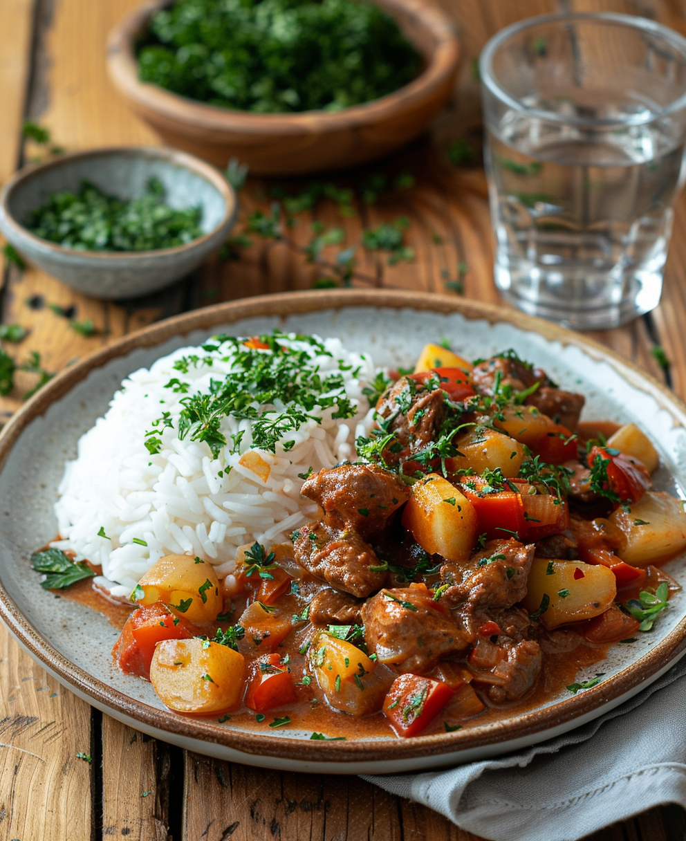 menestra de verduras con carne de la abuela