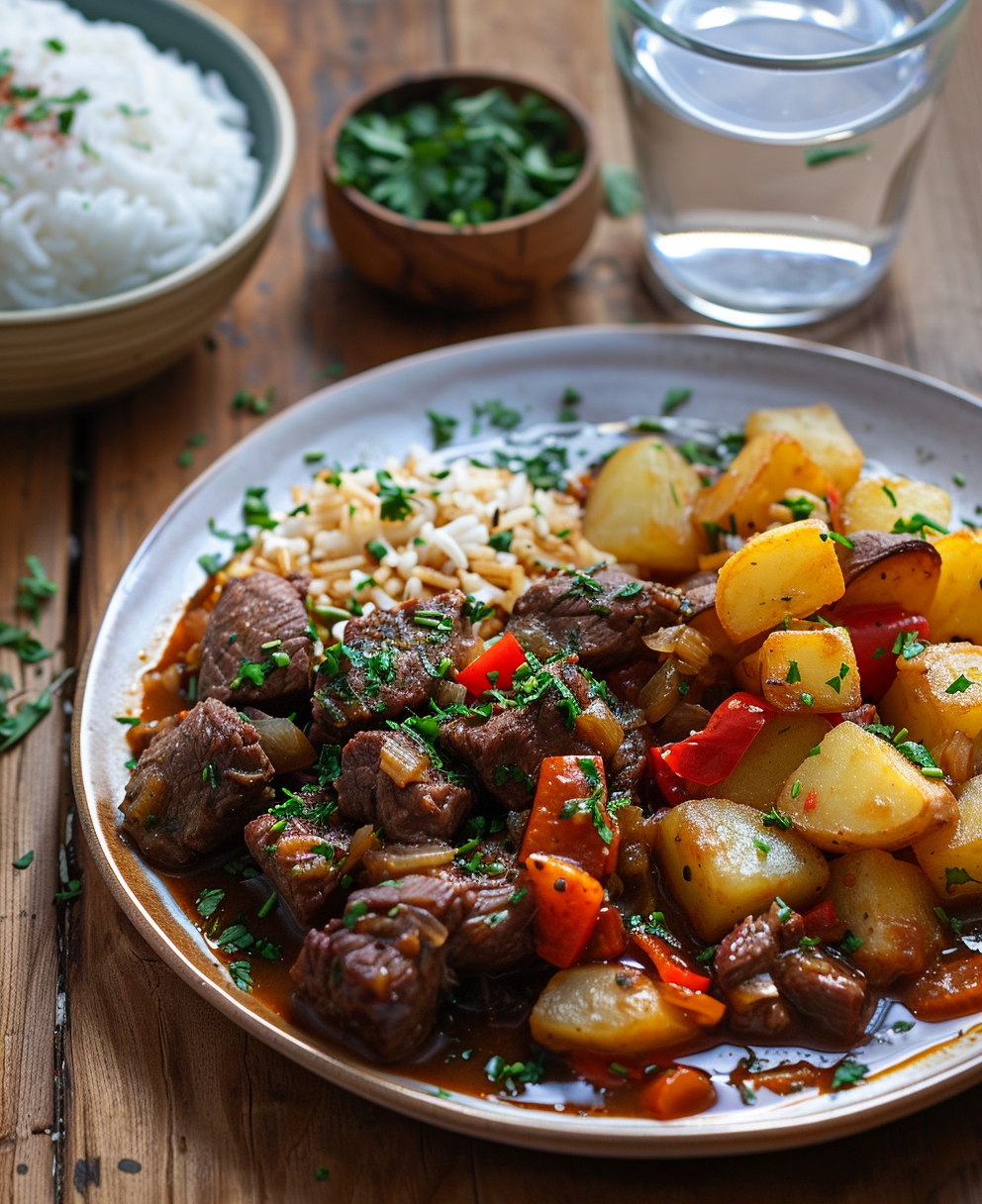 menestra de verduras con carne de la abuela