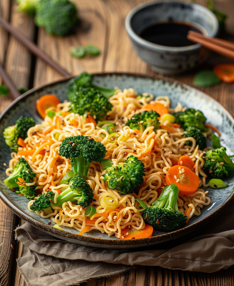 noodles con verduras