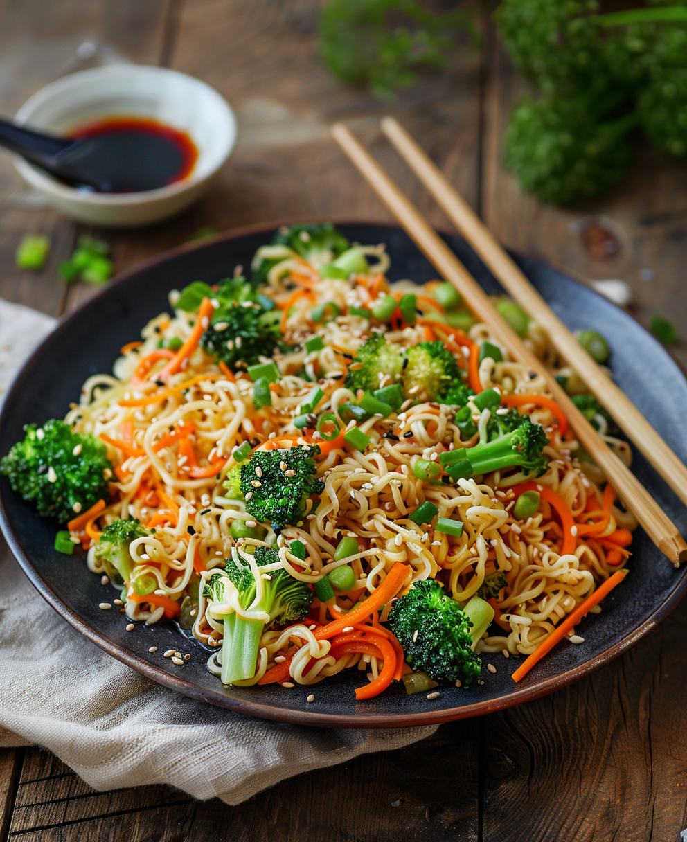 noodles con verduras