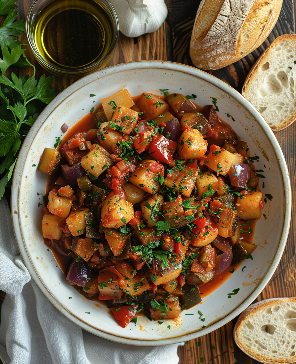 ñoquis con verduras