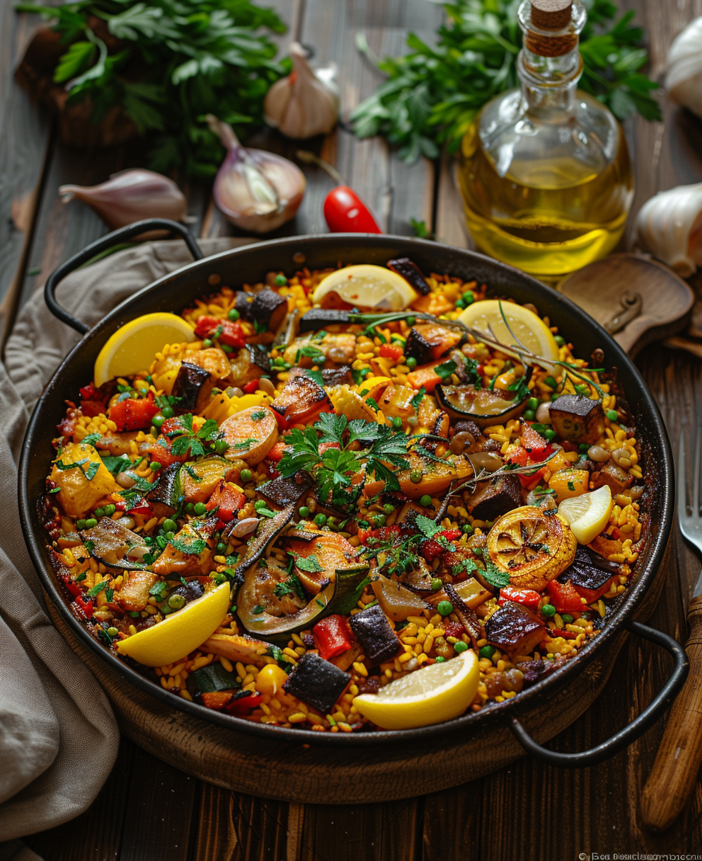 paella verduras