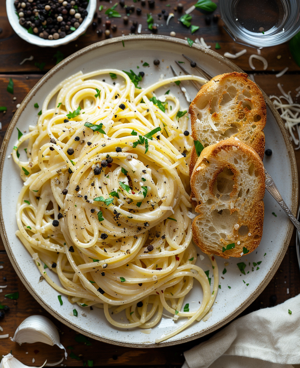 pasta con cacio e pepe
