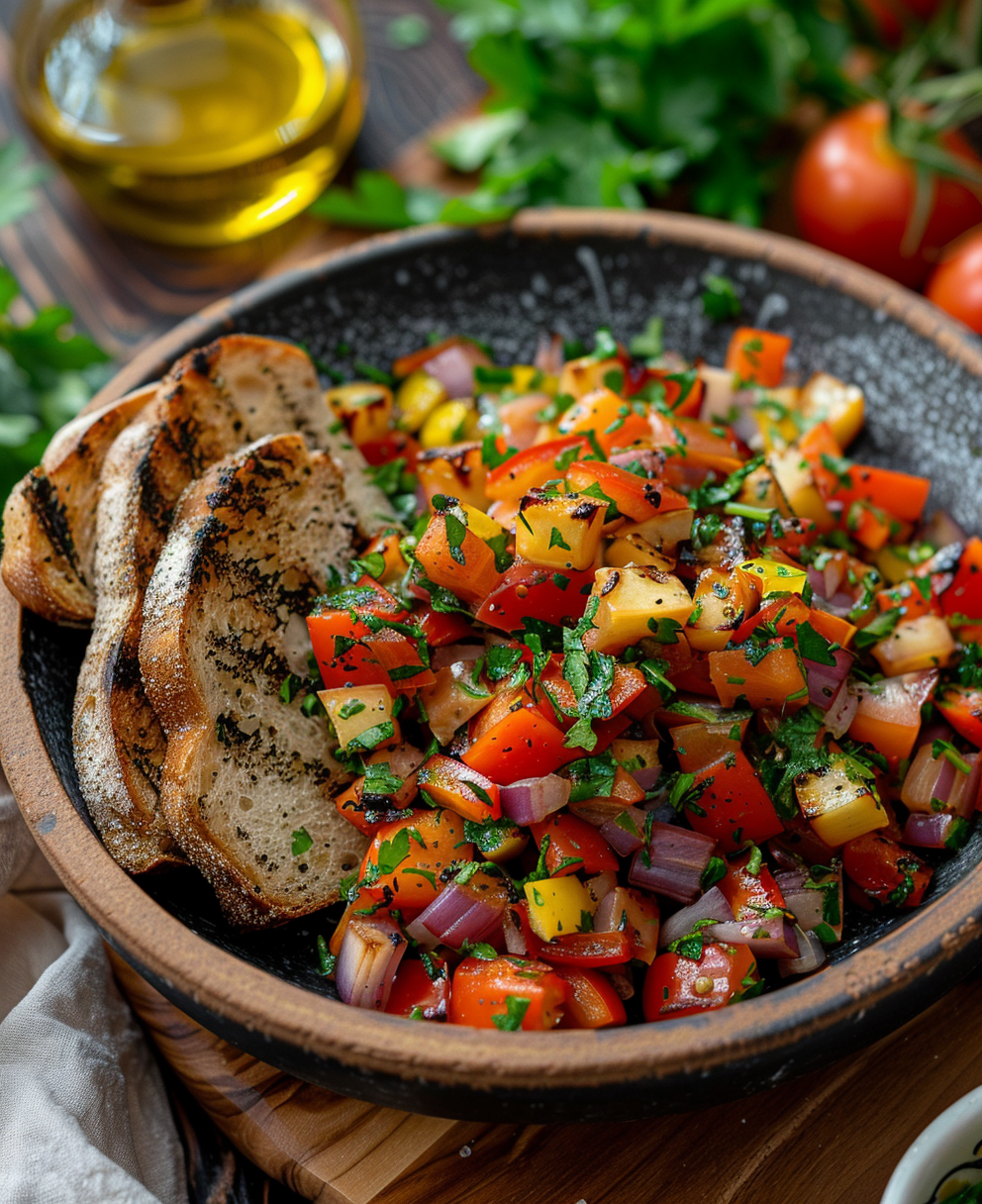 pochas con verduras