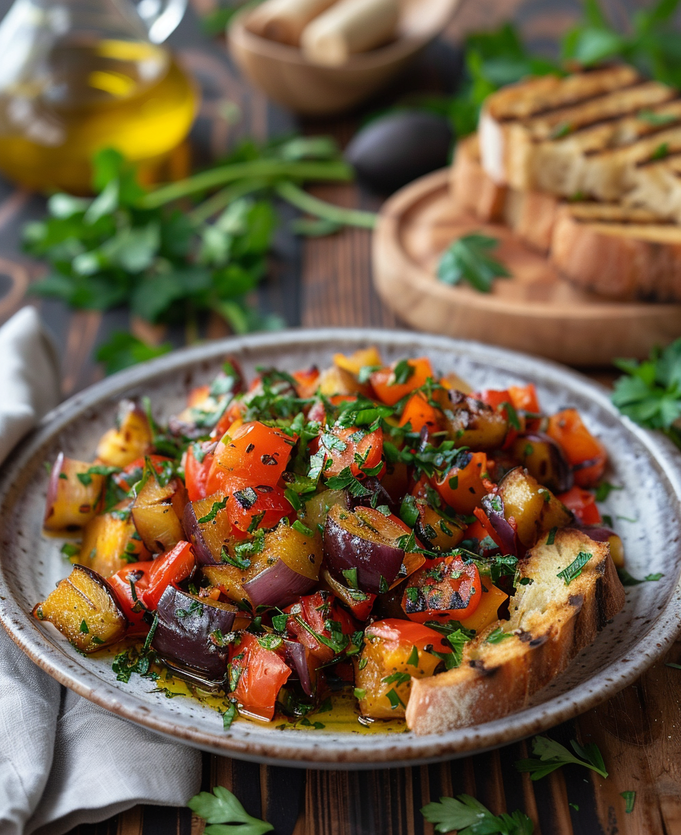 pochas con verduras