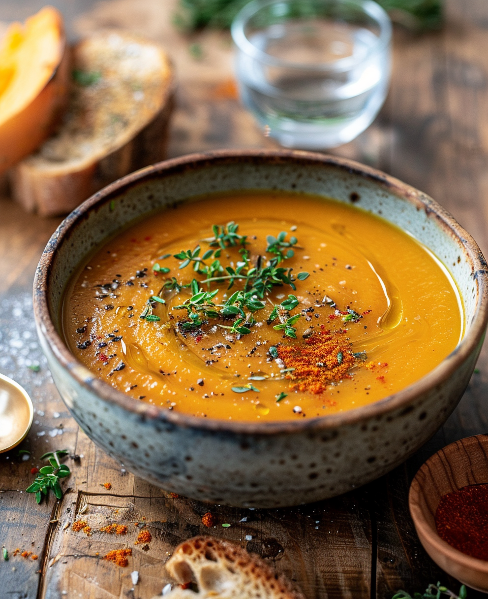 receta de la sopa de calabaza
