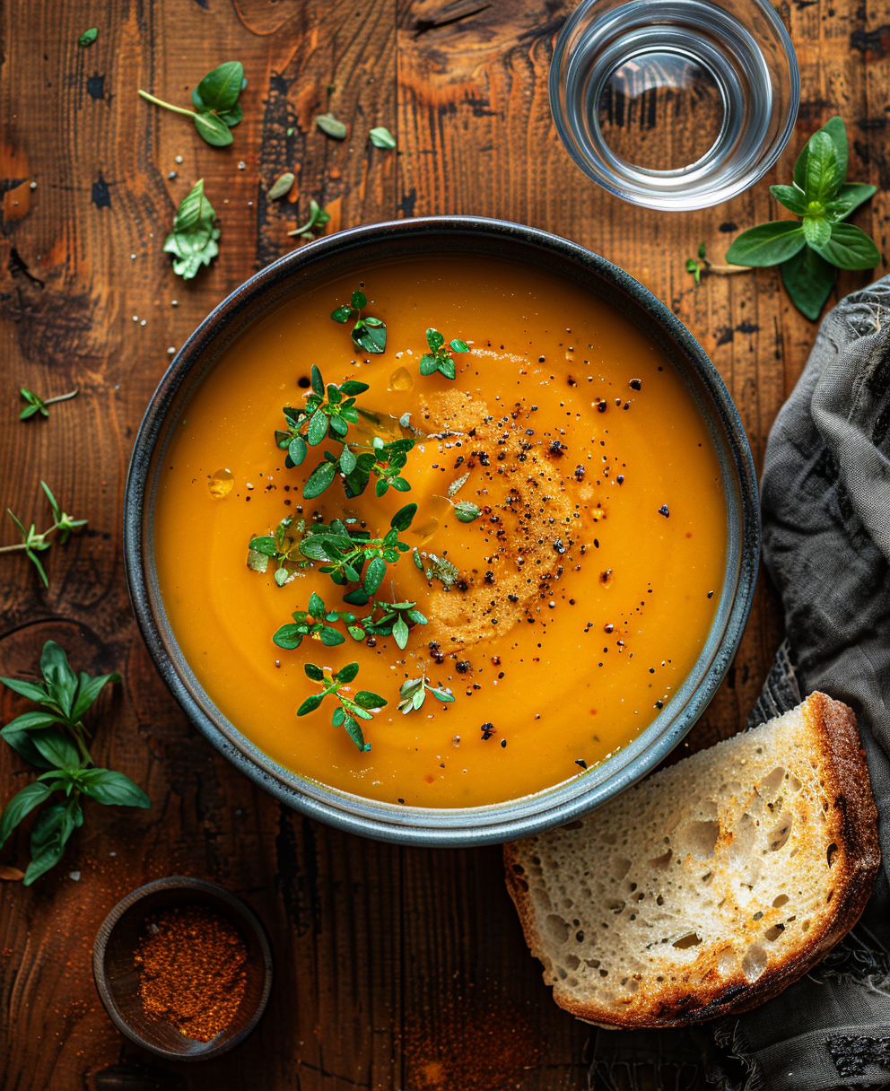 receta de la sopa de calabaza