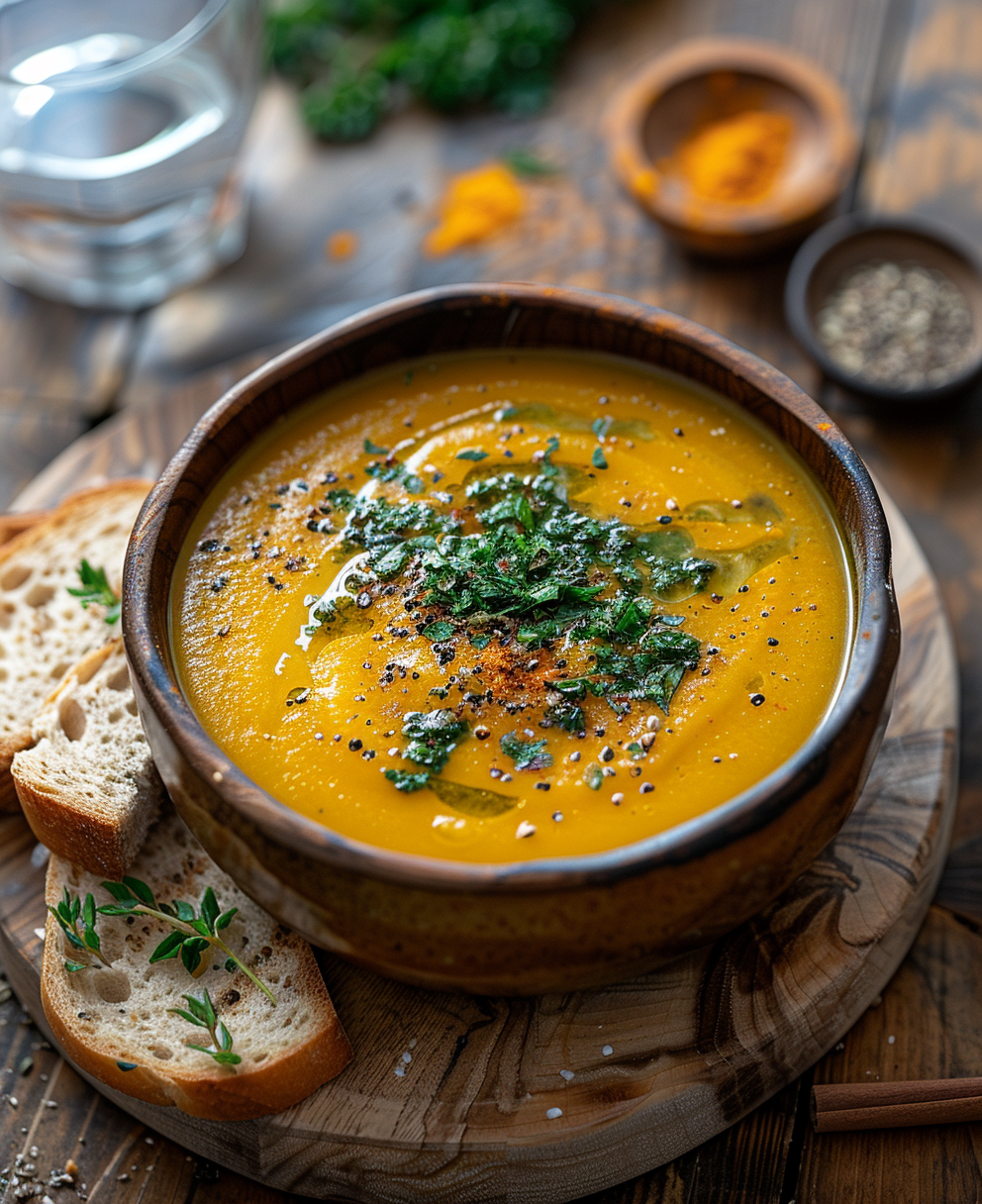 receta de la sopa de calabaza