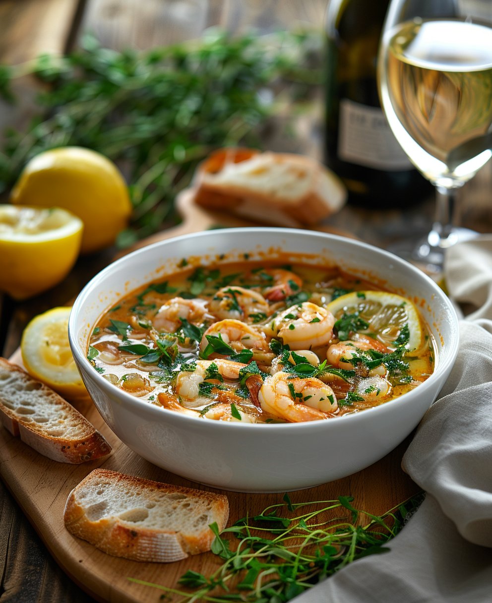 receta de sopa de marisco