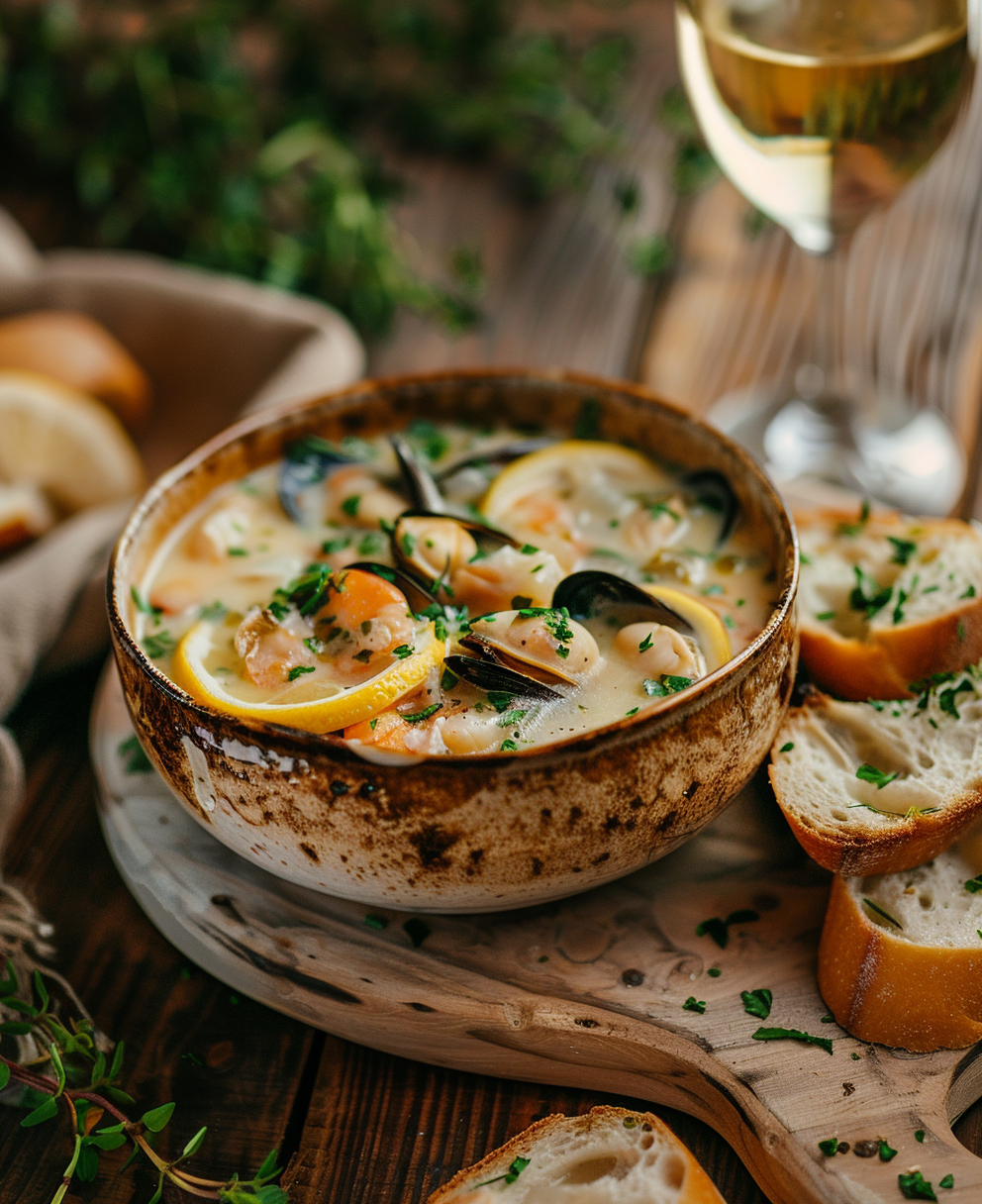 receta de sopa de marisco