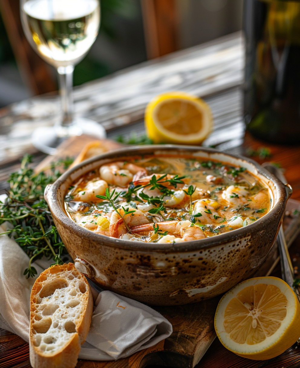 receta de sopa de marisco