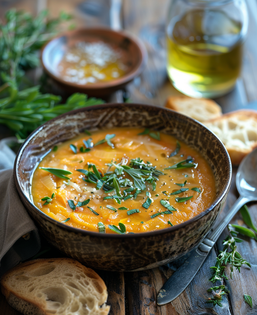sopa de calabacin