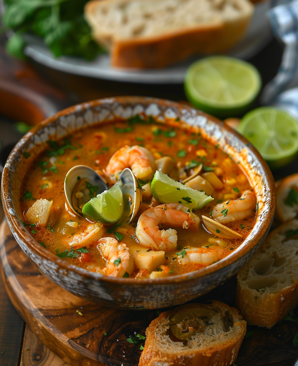 sopa de mariscos receta
