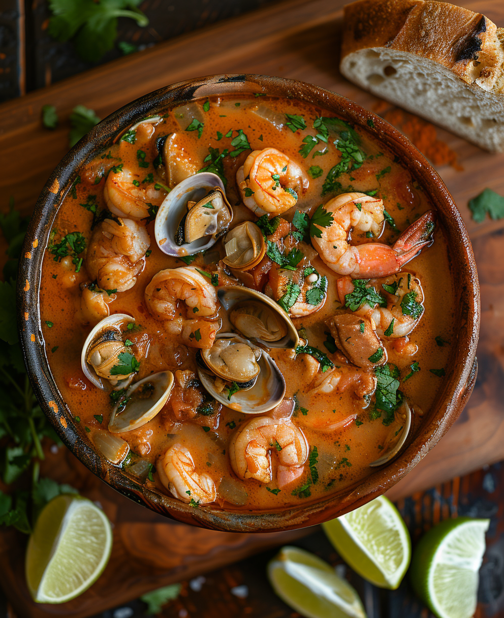 sopa de mariscos receta