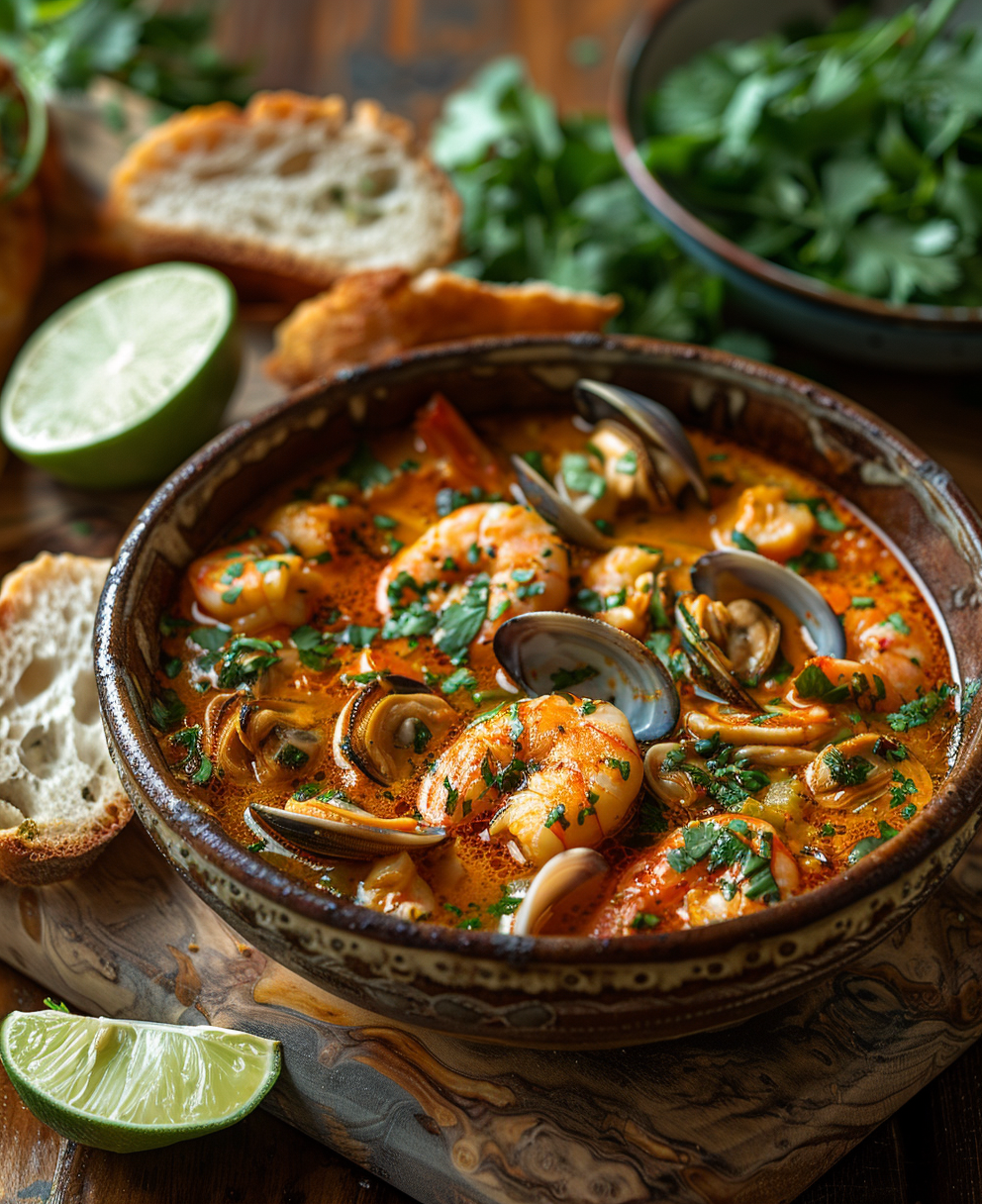 sopa de mariscos receta