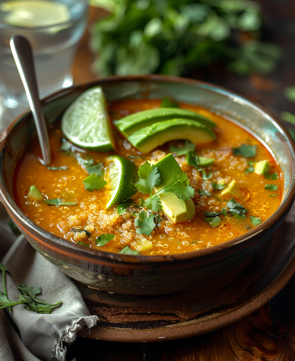 sopa de quinoa