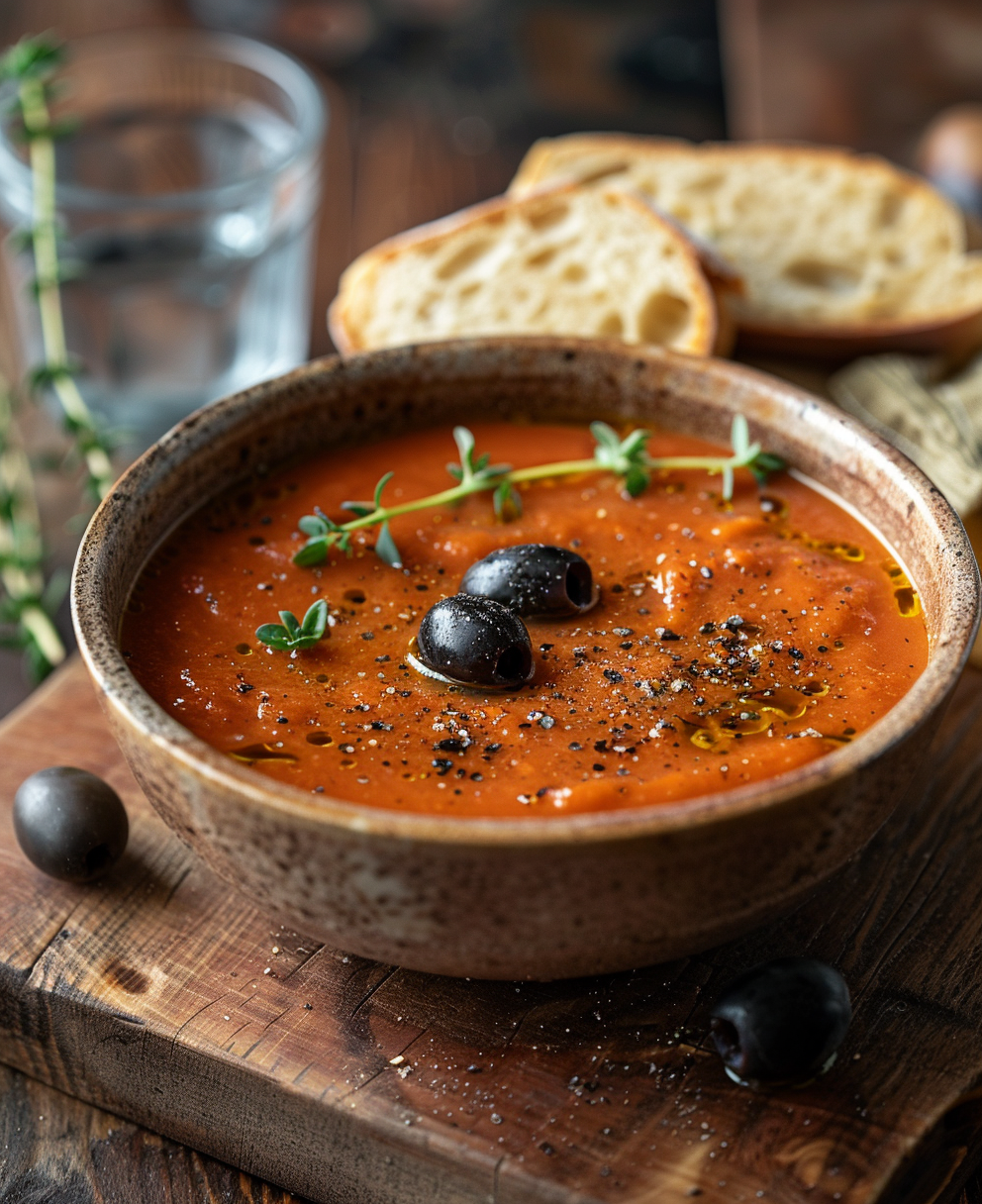 sopa de tomate andaluz