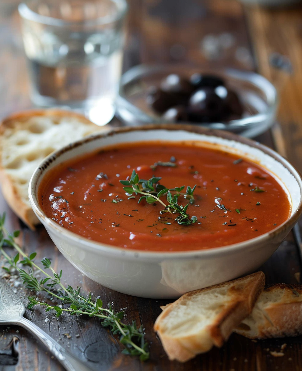 sopa de tomate andaluz