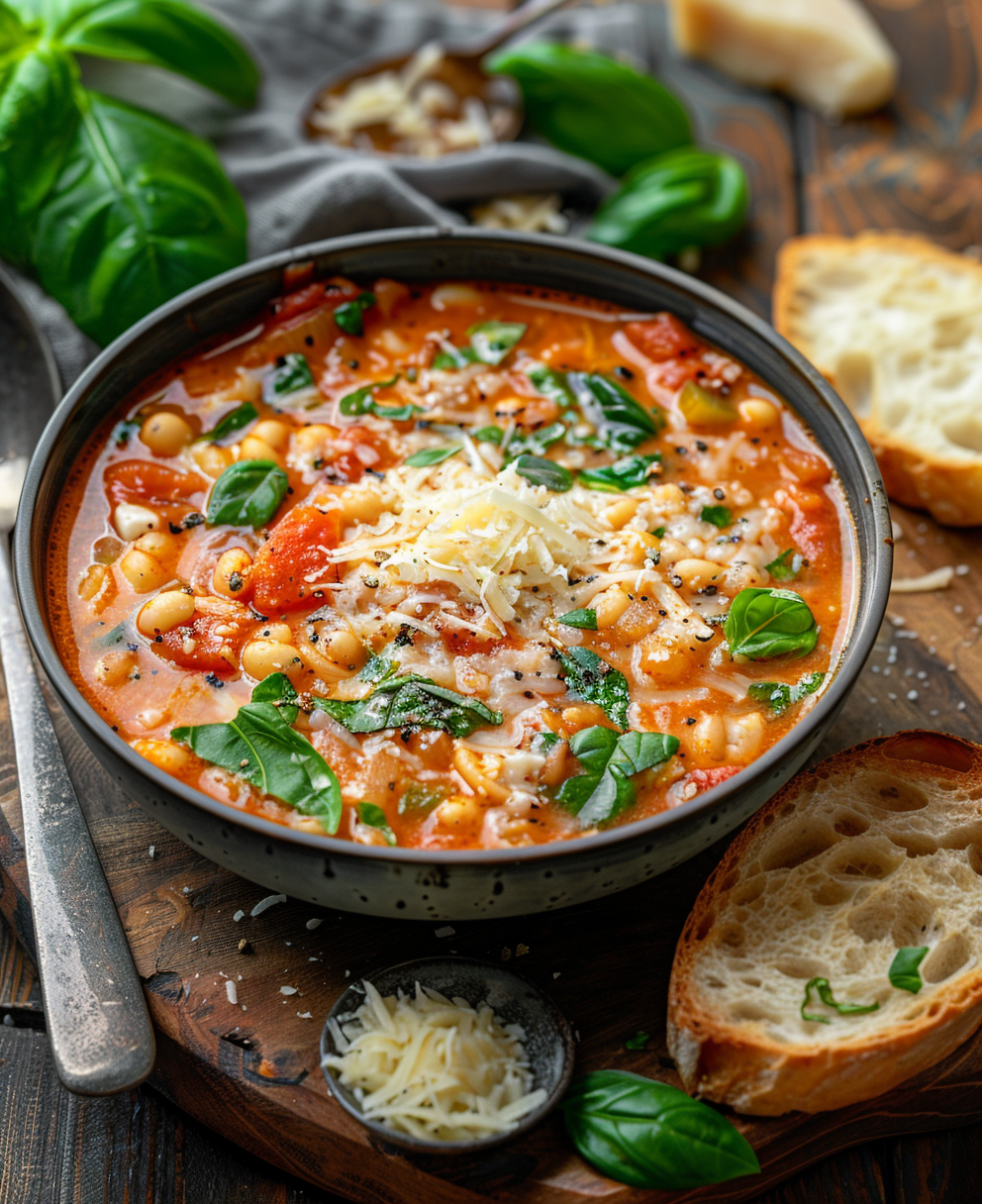 sopa minestrone receta sencilla