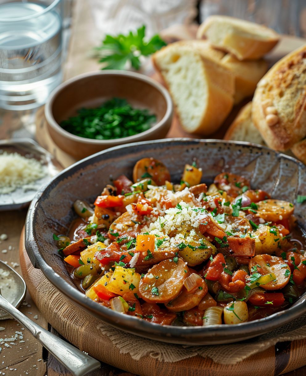 tallarines con verduras