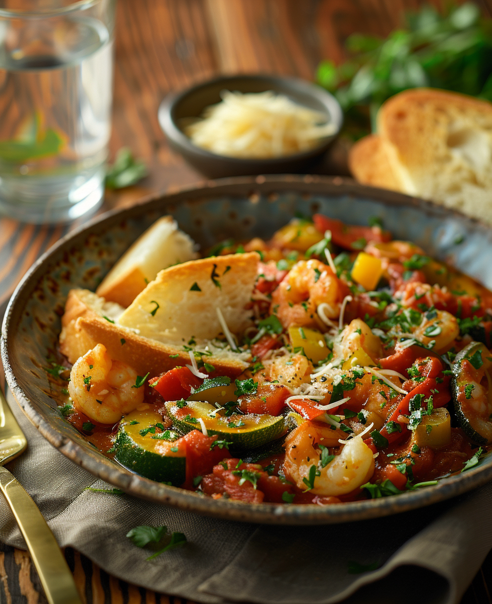 tallarines con verduras